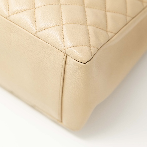 Chanel Caviar GST Grand Shopping Tote Bag Beige - Picture 10 of 14